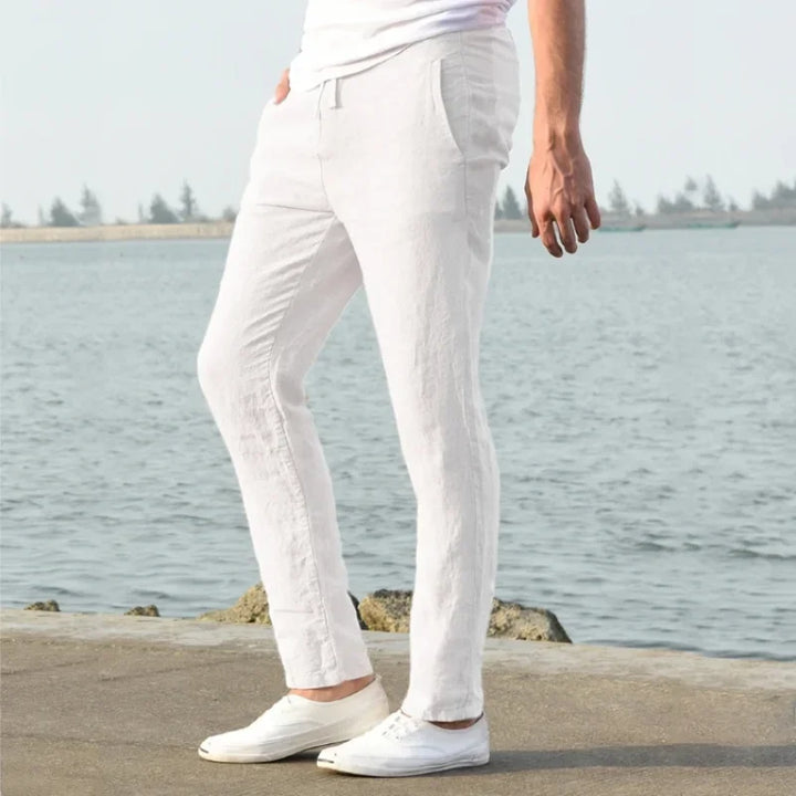 Men's Casual Slim Fit Pants | Straight Leg Everyday Pants