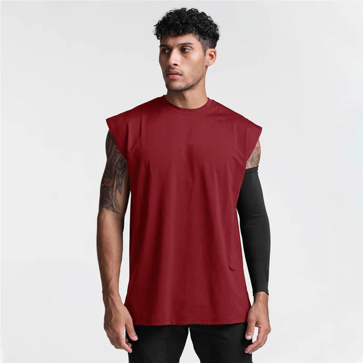 Men's Sleeveless T-Shirt | Regular Fit | Crew Neck | Sporty Casual