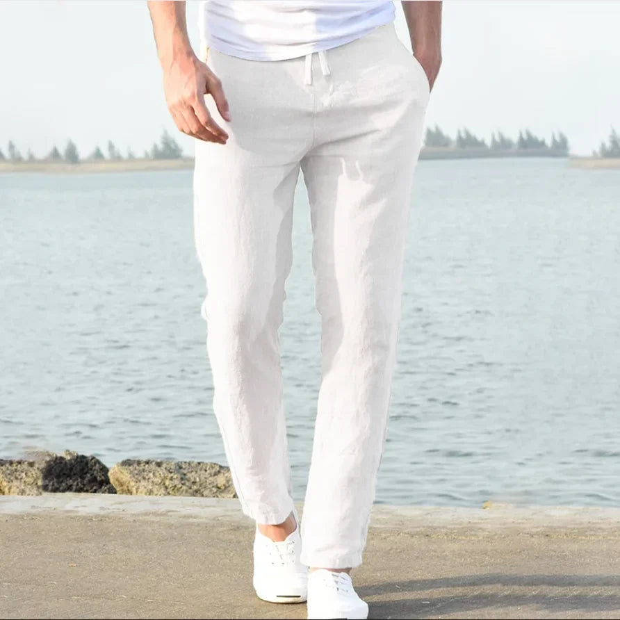 Men's Casual Slim Fit Pants | Straight Leg Everyday Pants