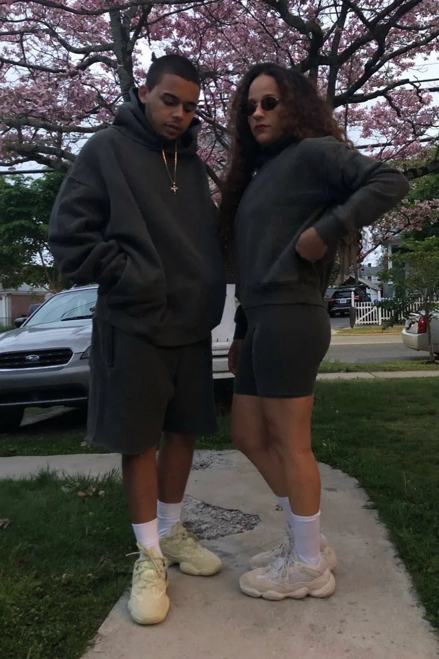 Męskie Oversize Szorty Dresowe z Elastyczną Talią | Baggy Fit