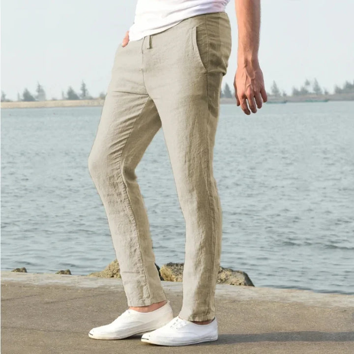 Men's Casual Slim Fit Pants | Straight Leg Everyday Pants
