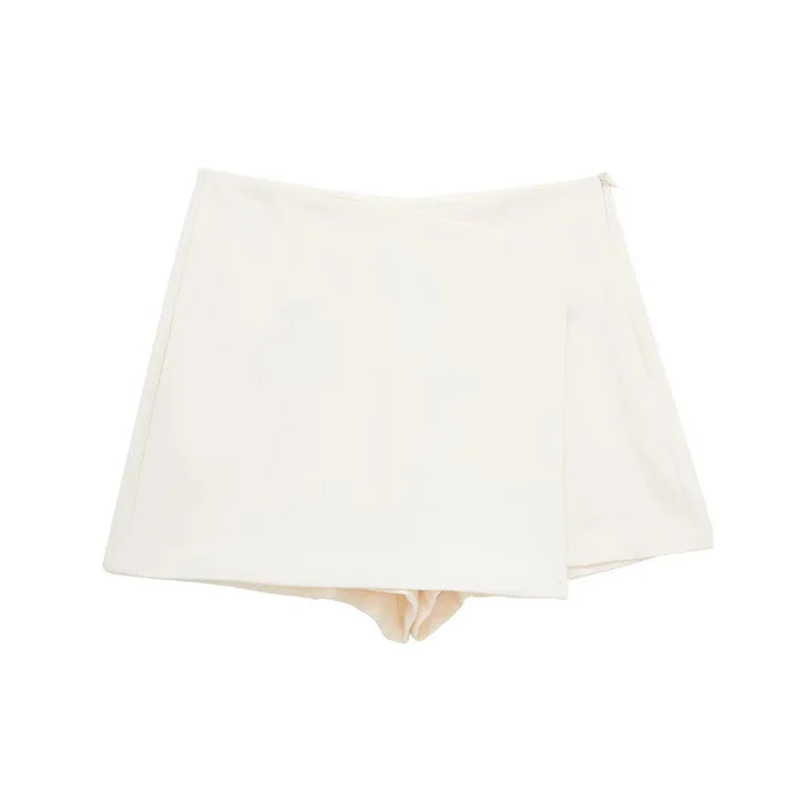 Women's High Waist Solid Color Fitted Cut Shorts | Mini