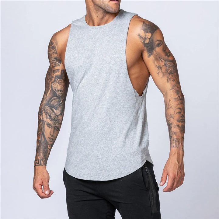 Men's Tank Top | Regular Fit | Deep Cut Sleeveless | Sporty Casual