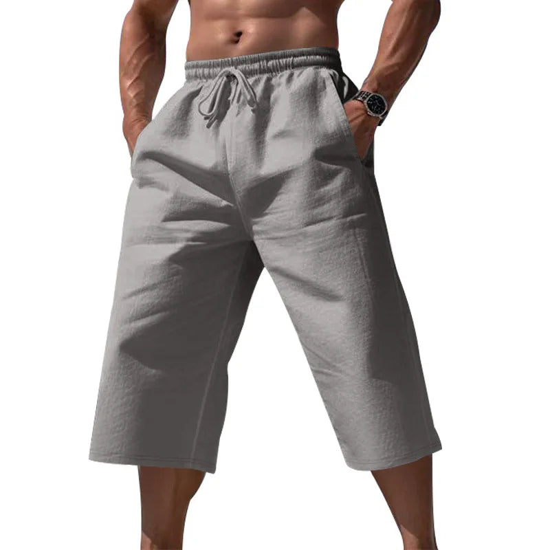 Men's Knee-Length Shorts with Drawstring | Casual Summer Shorts