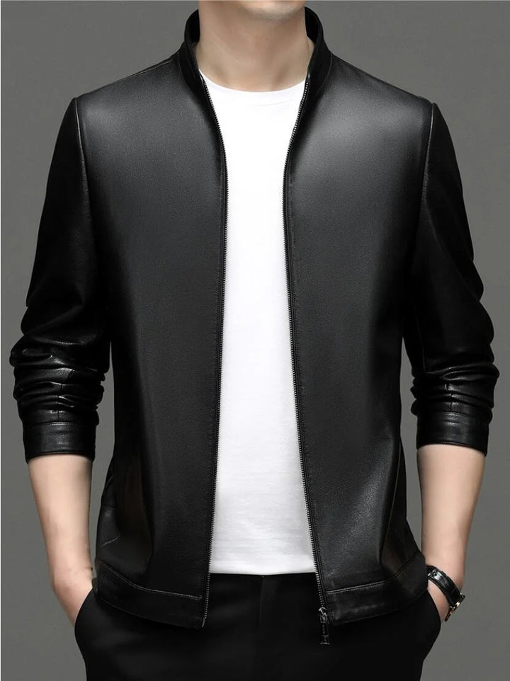 Men's Front Zipper Classic Collar Casual Jacket | Minimalist Design
