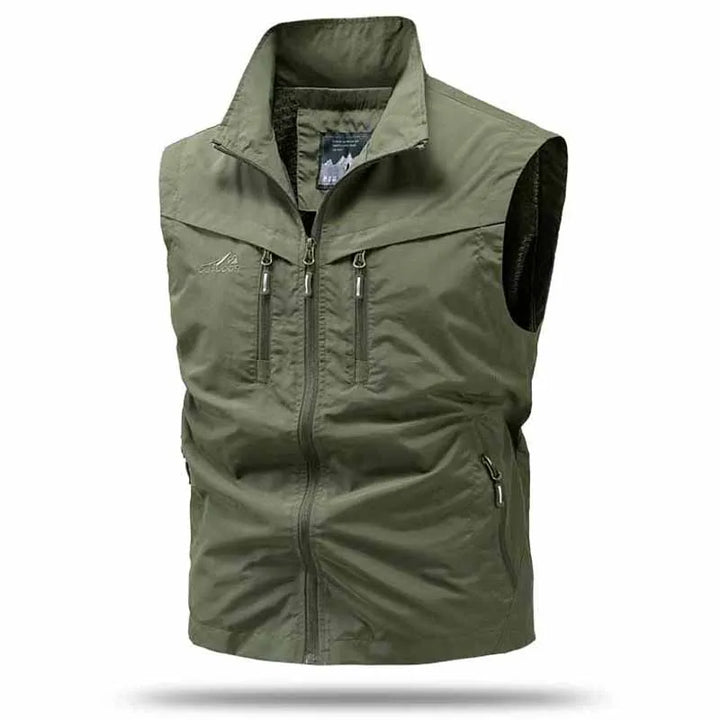 Męska Kamizelka Outdoor | Regularny Krój | Pełne Zapięcie na Zamek | Casual Trekking