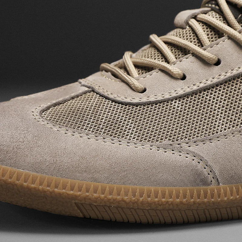 Męskie Sneakersy Sznurowane w Stylu Retro | Styl Uliczny