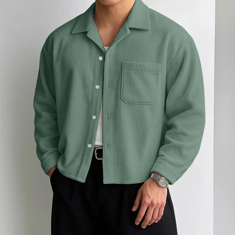 Men's Casual Shirt | Chest Pocket | Long Sleeve | Everyday Smart Casual