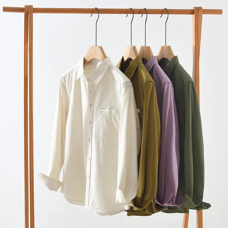 Men's Shirt | Loose Fit | Long Sleeve with Collar | Casual