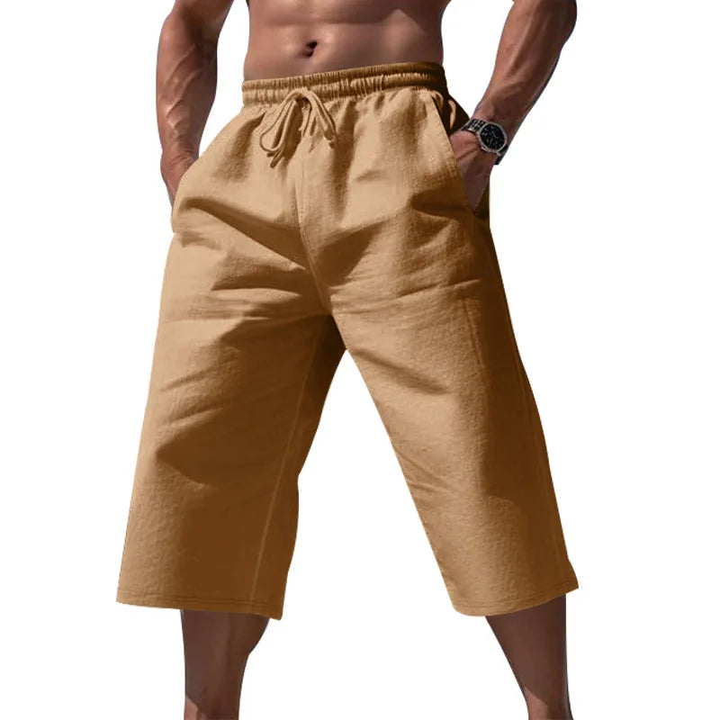 Men's Knee-Length Shorts with Drawstring | Casual Summer Shorts