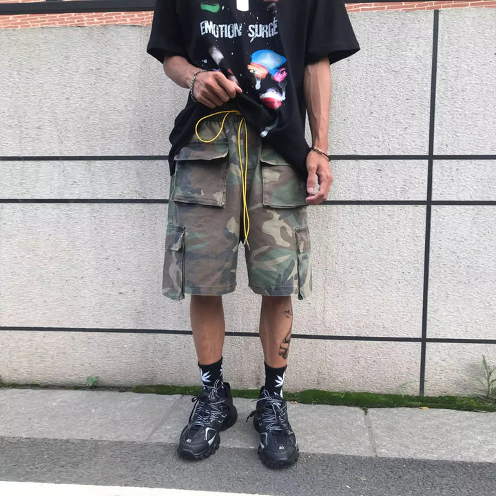 Men's Cargo Shorts | Loose Fit | Cargo Pockets | Casual Camouflage