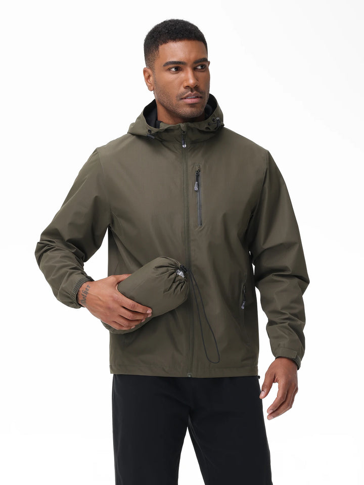 Men's Outdoor Jacket | Regular Fit | Hood and Zipper | All-Year-Round