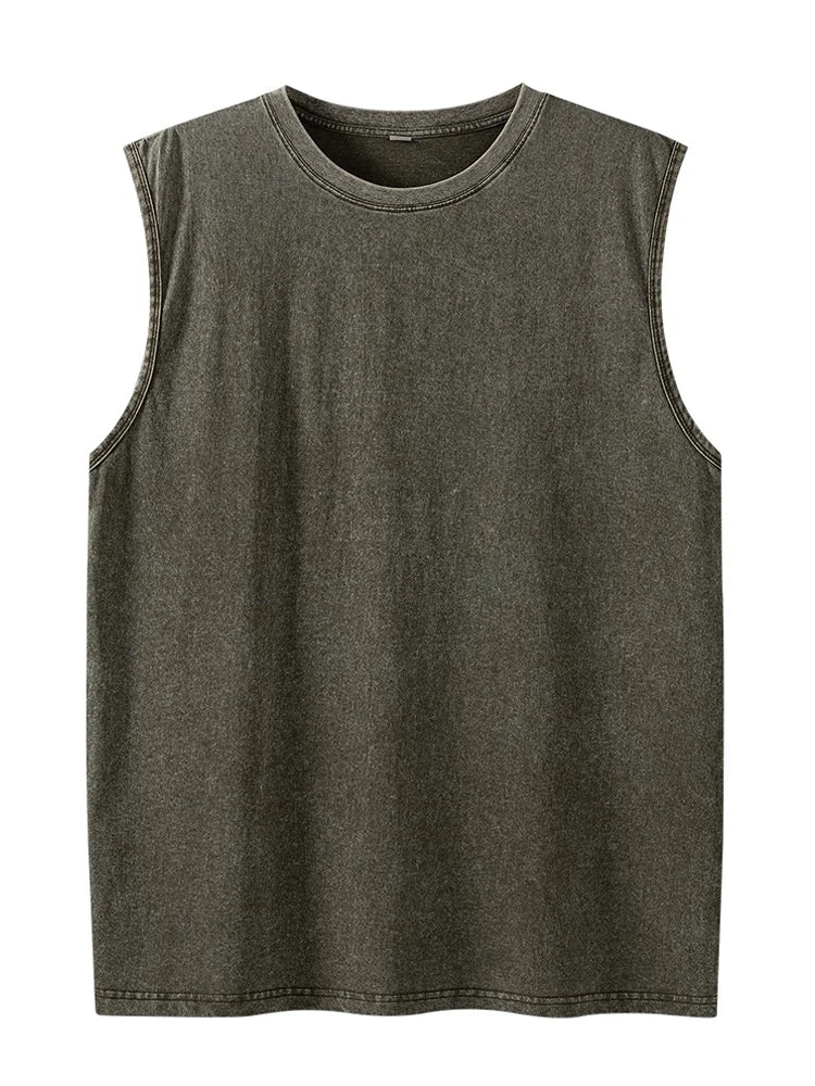 Men's Tank Top | Regular Fit | Sleeveless with Round Neckline | Casual