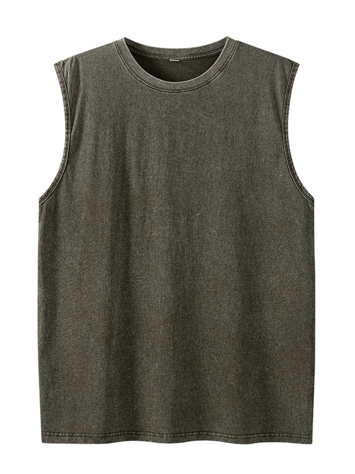 Men's Tank Top | Regular Fit | Sleeveless with Round Neckline | Casual