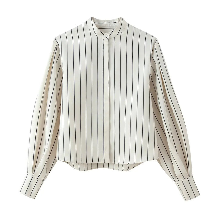 Women's Button-Down Shirt Belts and Wide Pants Two-Piece Set | High Waist