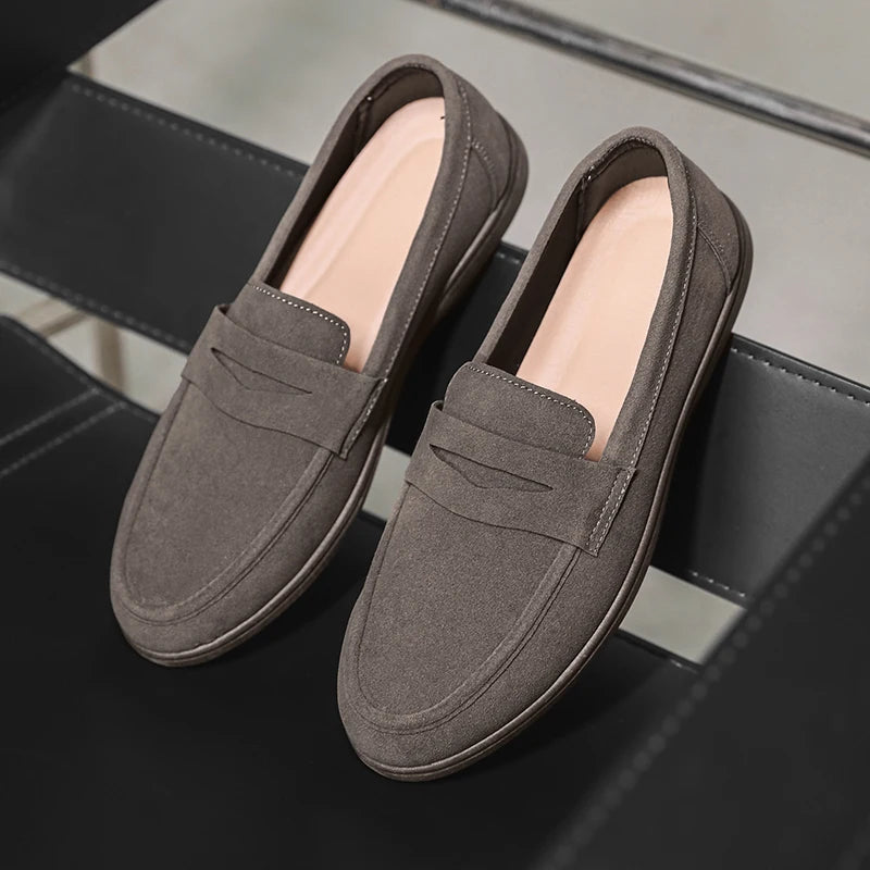 Men's Penny Loafers with Stitching | Classic Cut