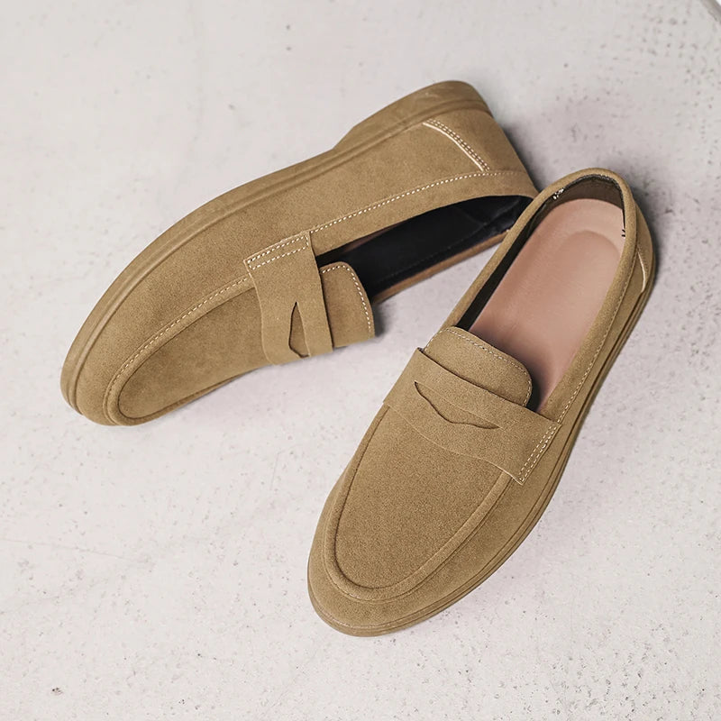 Męskie Minimalistyczne Wsuwane Mokasyny | Smart Casual