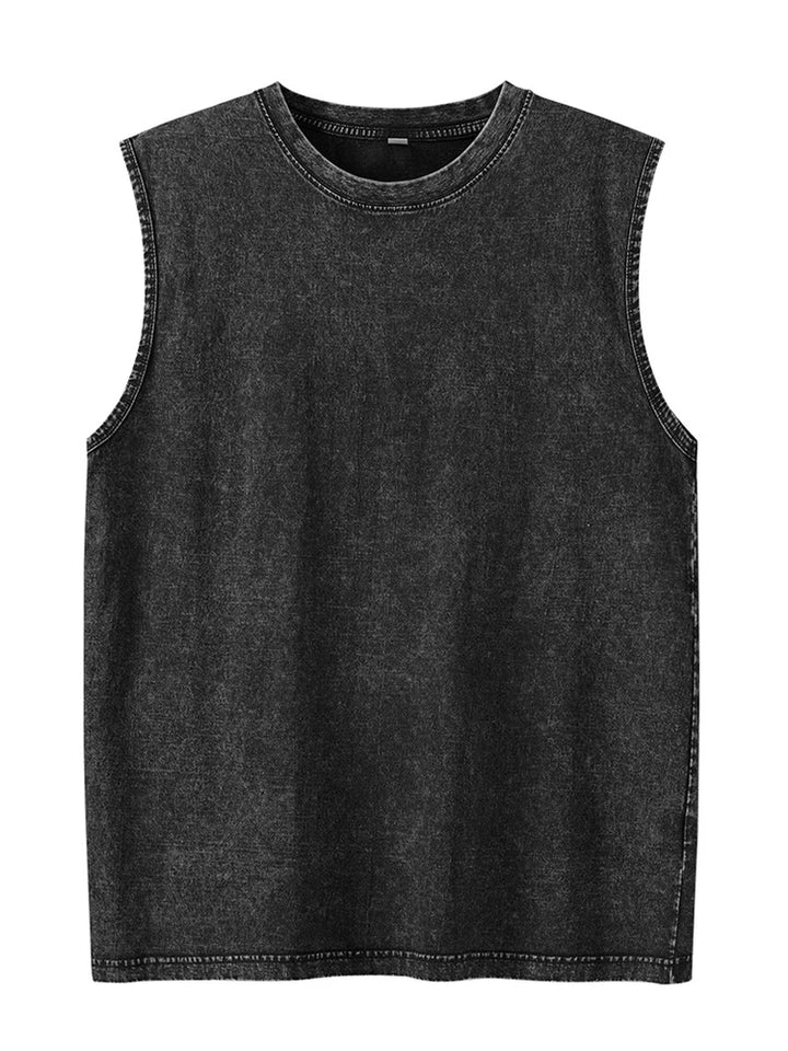 Men's Tank Top | Regular Fit | Sleeveless with Round Neckline | Casual