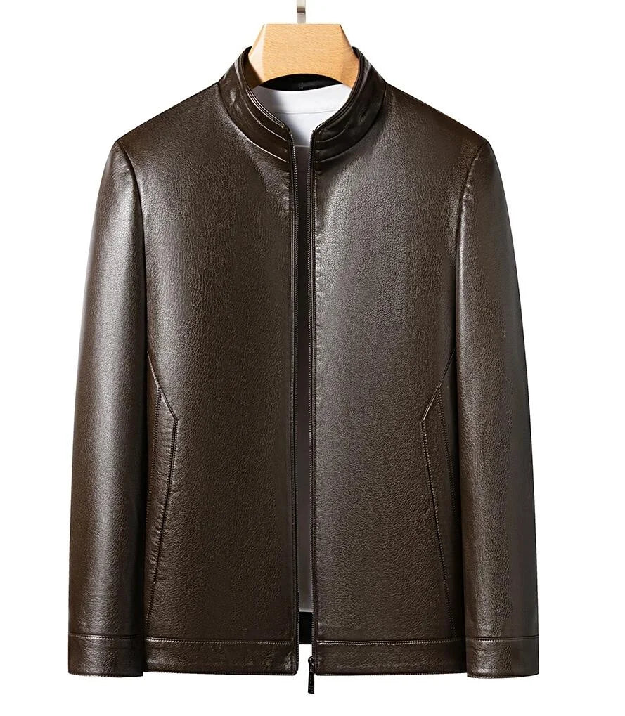 Men's Front Zipper Classic Collar Casual Jacket | Minimalist Design