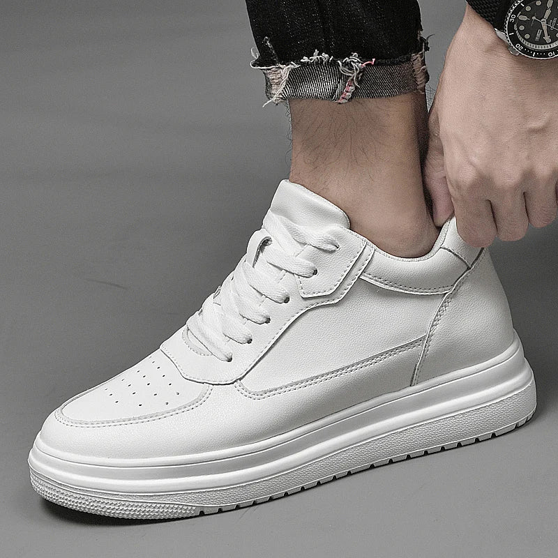 Męskie Sneakersy na Platformie Sznurowane | Codzienny Krój