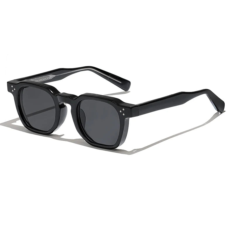 Oliver | Męskie Okulary Przeciwsłoneczne Retro z Kwadratową Oprawką