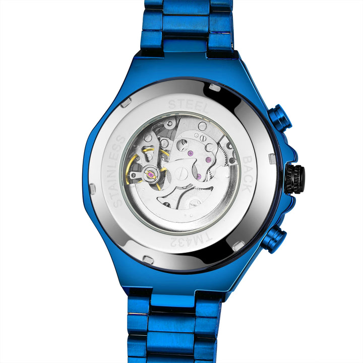 Men's Automatic Watch | Round Case | Skeleton Movement | Sporty-Elegant Style