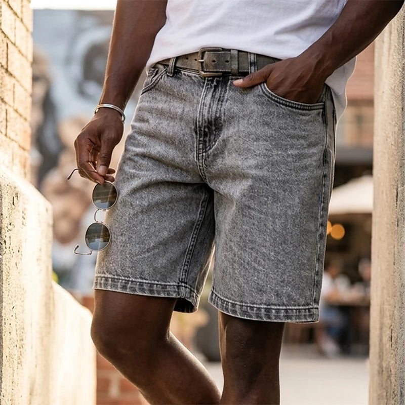 Men's Straight-Leg Denim Shorts | Regular Fit