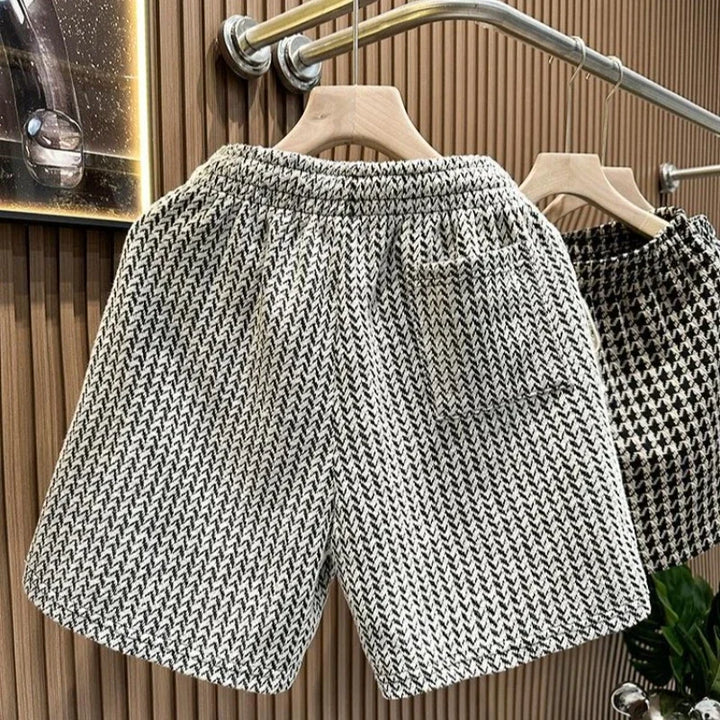 Men's Knit Shorts with Drawstring | Loose Fit