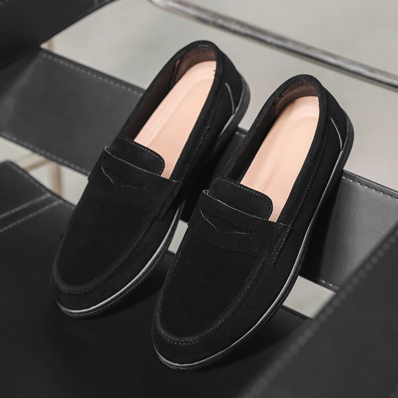 Men's Penny Loafers with Stitching | Classic Cut