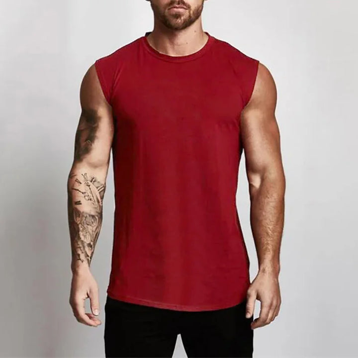 Men's Tank Top | Regular Fit | Sleeveless with Round Neckline | Casual