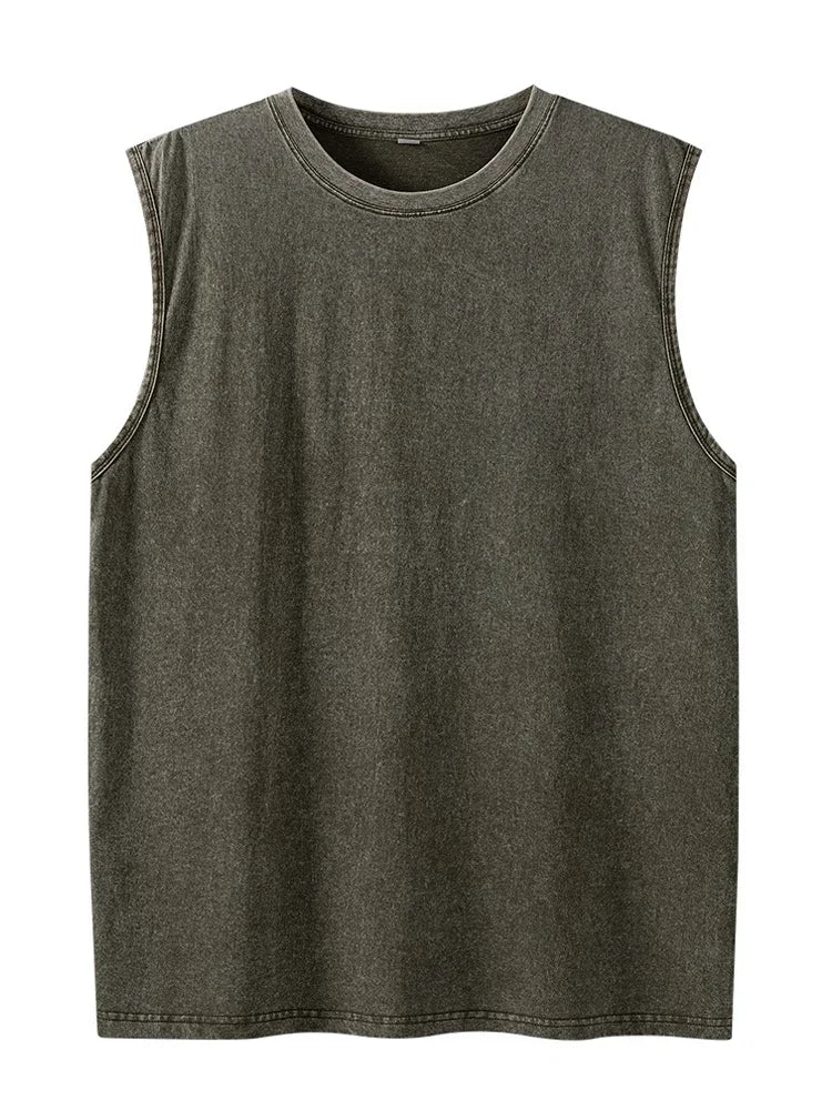 Men's Tank Top | Regular Fit | Sleeveless with Round Neckline | Casual