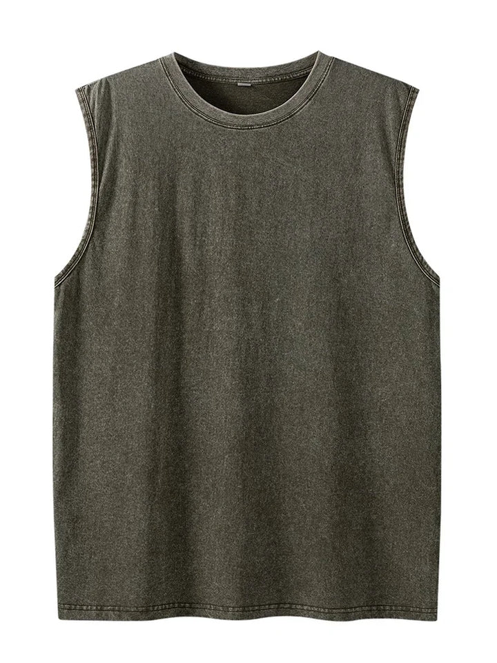 Men's Tank Top | Regular Fit | Sleeveless with Round Neckline | Casual