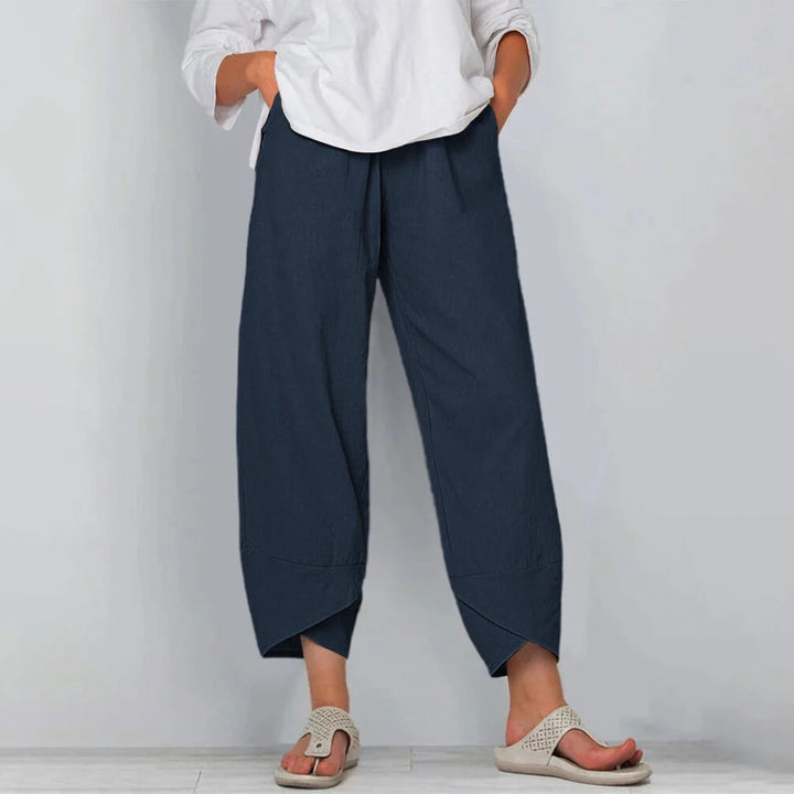 Zuzanna | Women's Wide-Leg Trousers with an Elastic Waist