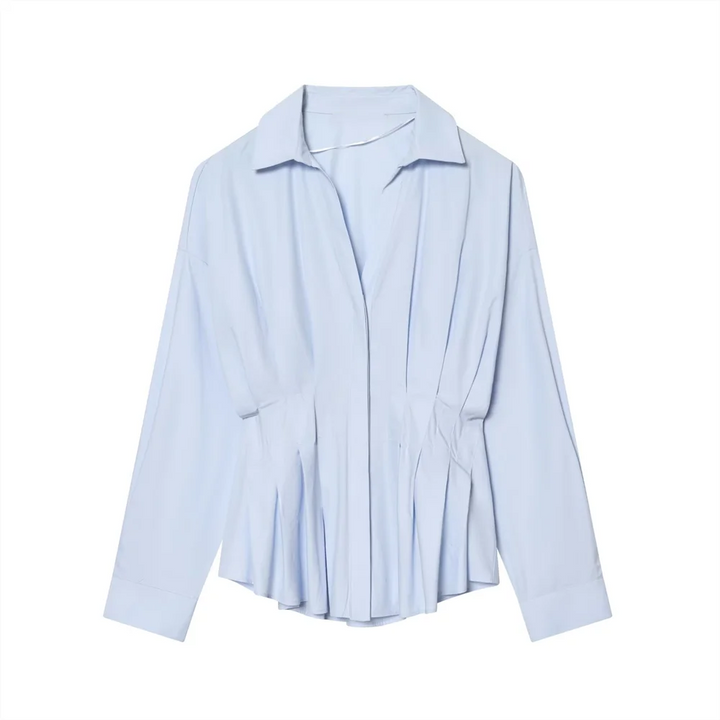 Women's Long Sleeve Blouse Collar Buttons Shirt | Casual