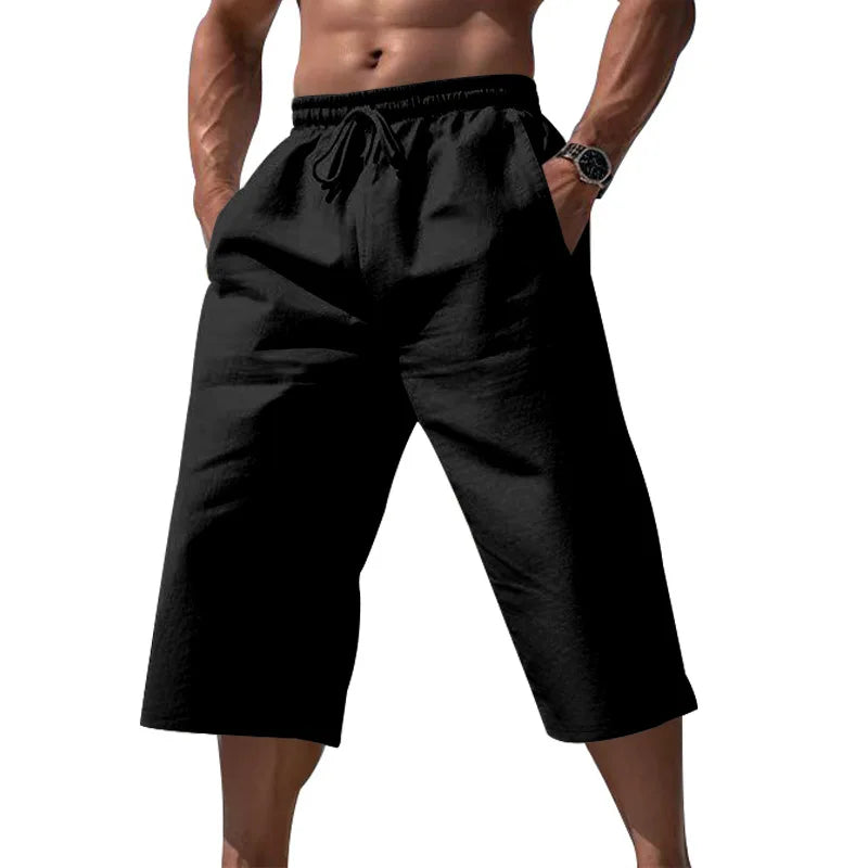 Men's Knee-Length Shorts with Drawstring | Casual Summer Shorts