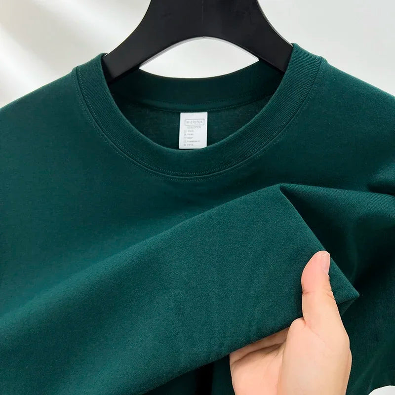 Men's Crew Neck Sweatshirt with Long Sleeves | Oversize Fit