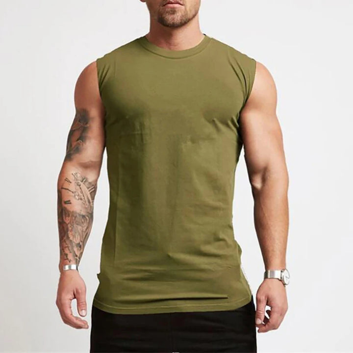 Men's Tank Top | Regular Fit | Sleeveless with Round Neckline | Casual