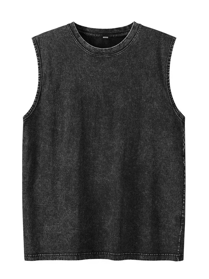 Men's Tank Top | Regular Fit | Sleeveless with Round Neckline | Casual