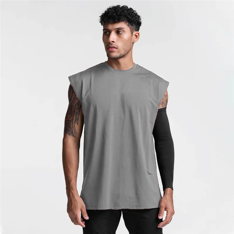 Men's Sleeveless T-Shirt | Regular Fit | Crew Neck | Sporty Casual