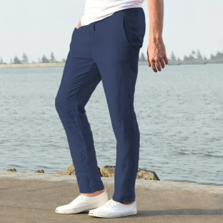 Men's Casual Slim Fit Pants | Straight Leg Everyday Pants