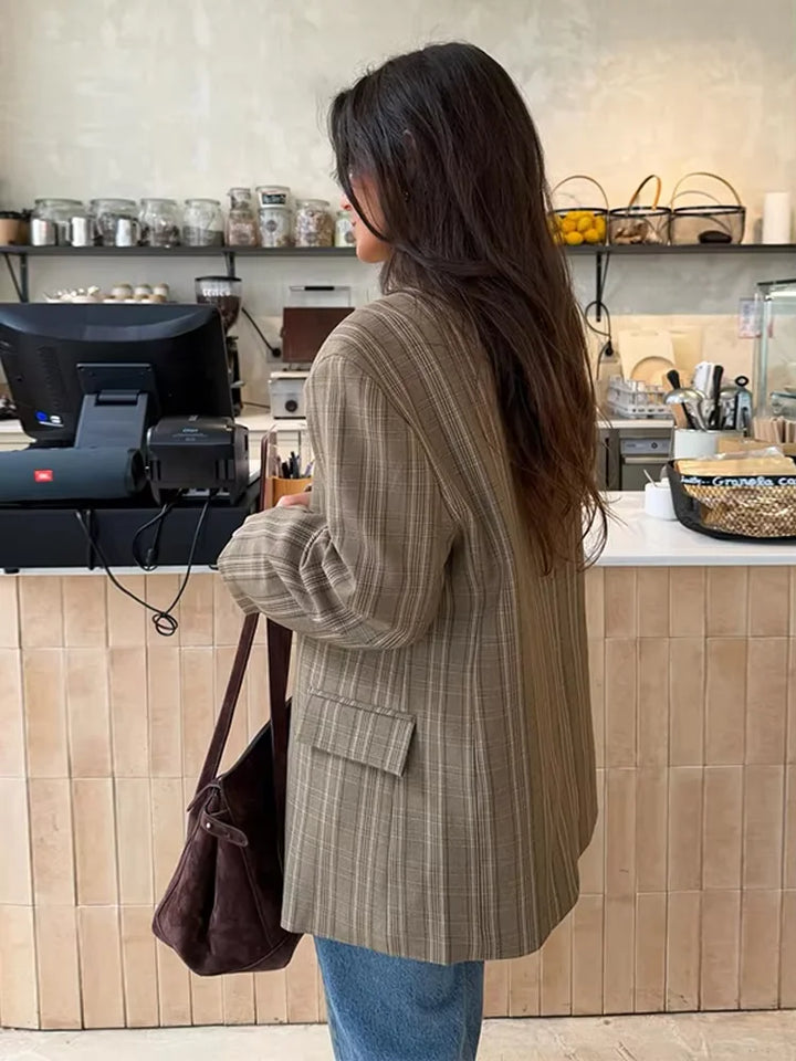 Women's Fitted Blazer | Stand Collar