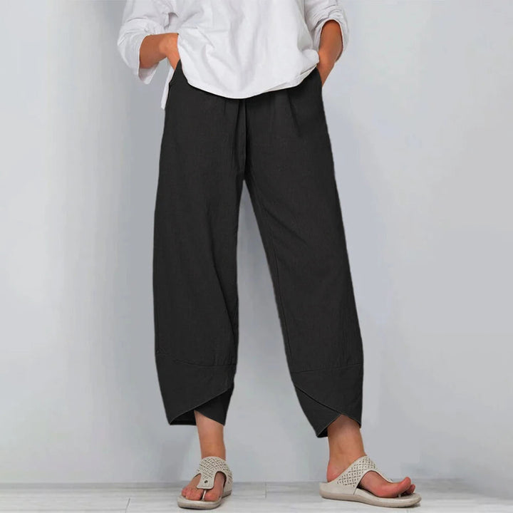 Zuzanna | Women's Wide-Leg Trousers with an Elastic Waist