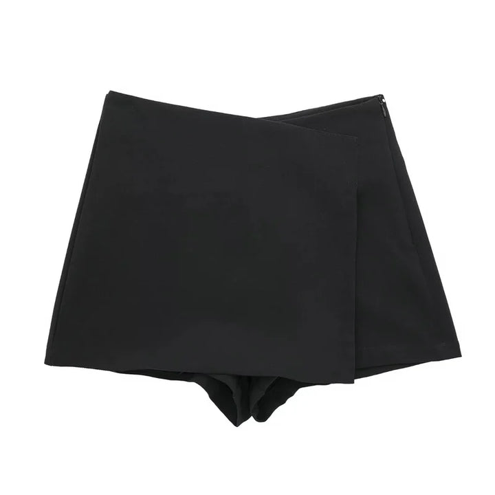 Women's High Waist Solid Color Fitted Cut Shorts | Mini