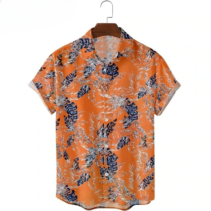Mateusz | Men's Hawaiian Shirt with Tropical Pattern and Loose Fit