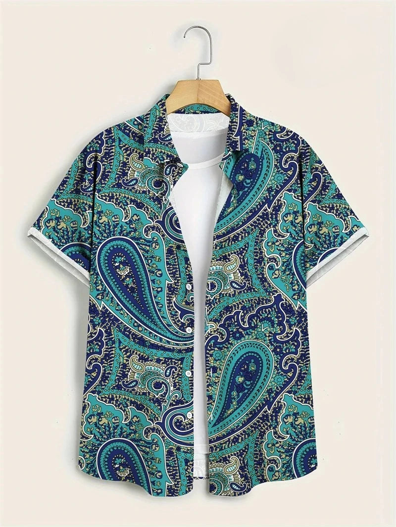 Kajetan | Men's Hawaiian Patterned Shirt