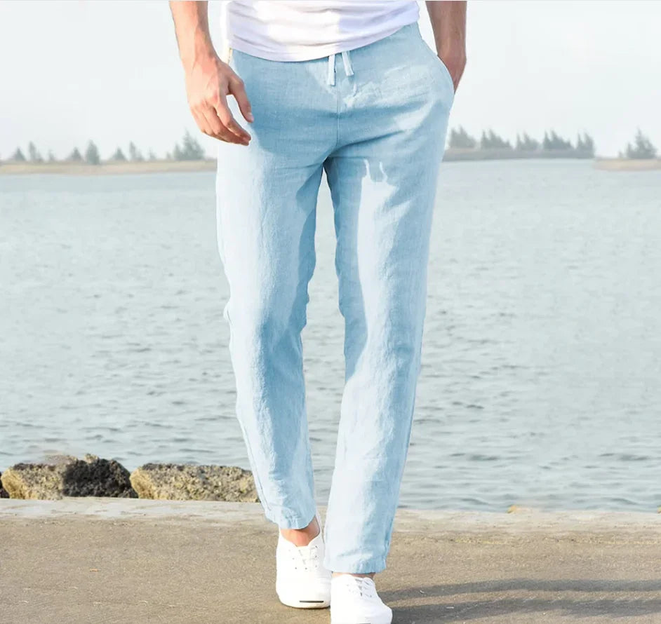 Men's Casual Slim Fit Pants | Straight Leg Everyday Pants