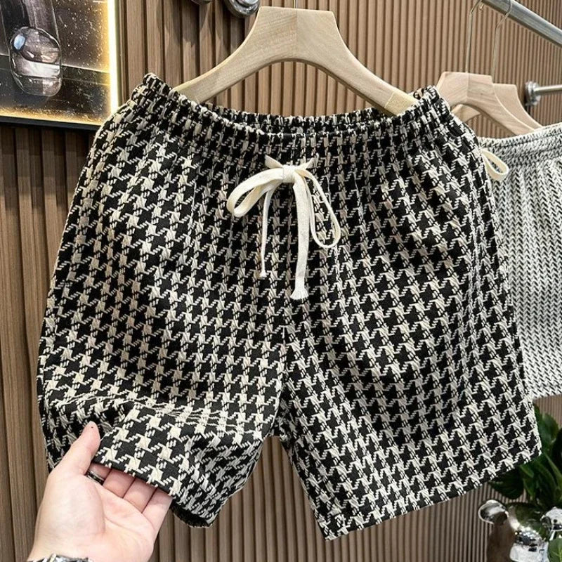 Men's Knit Shorts with Drawstring | Loose Fit