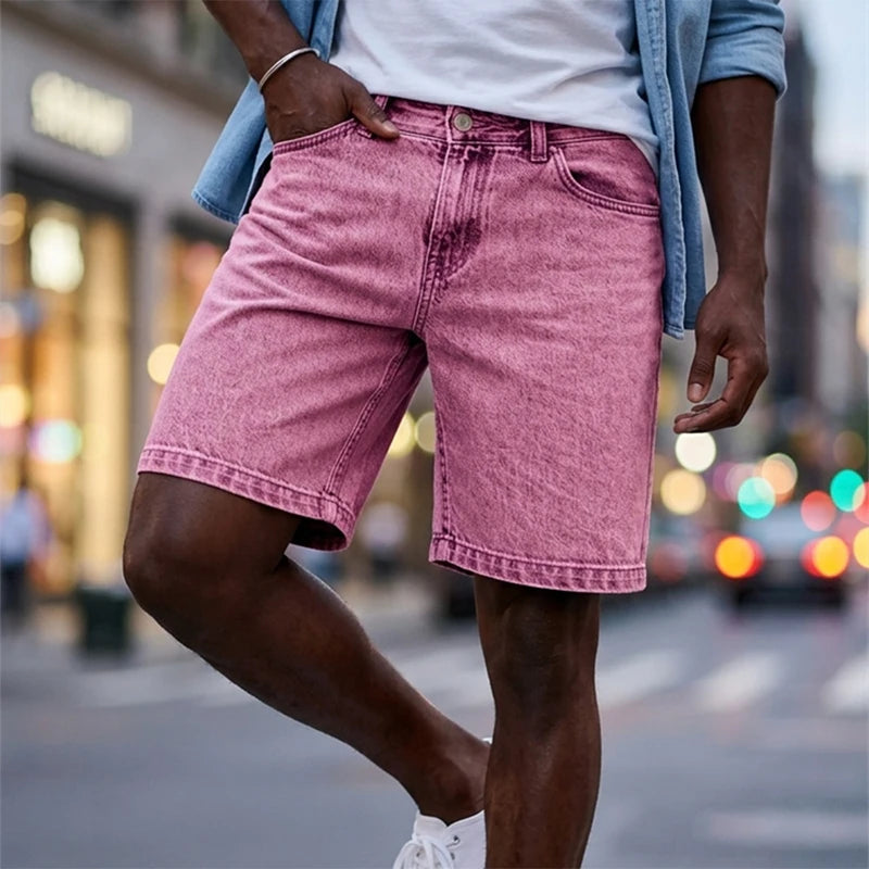 Men's Straight-Leg Denim Shorts | Regular Fit