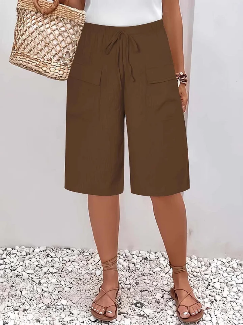Patrycja | Women's bermuda shorts with an elastic waistband