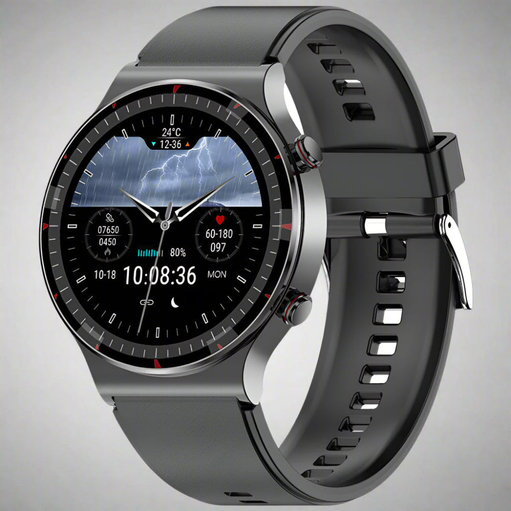 Smartwatch z EKG, ciśnieniem krwi i monitorem tlenu 0